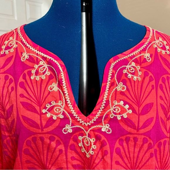 NWT never worn Sigrid Olsen Studio embroidered blouse, XL - Picture 2 of 9